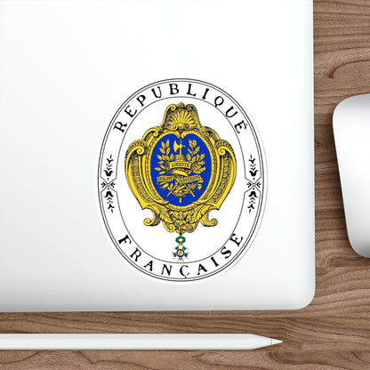 Coat of arms of the French Republic (1905) STICKER Vinyl Die-Cut Decal-The Sticker Space