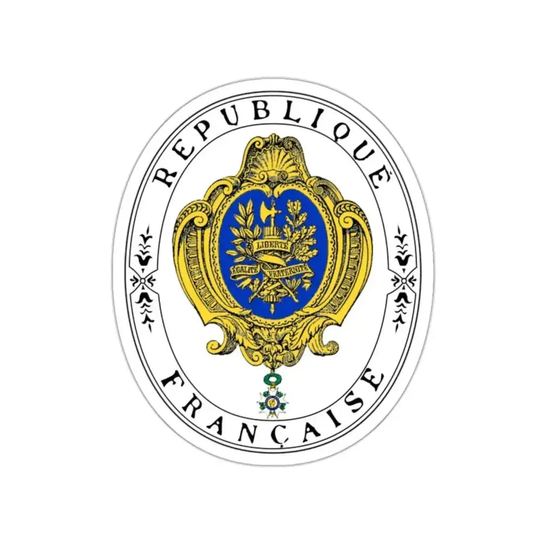 Coat of arms of the French Republic (1905) STICKER Vinyl Die-Cut Decal 2 Inch - The Sticker Space