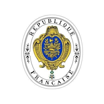 Coat of arms of the French Republic (1905) STICKER Vinyl Die-Cut Decal 3 Inch - The Sticker Space