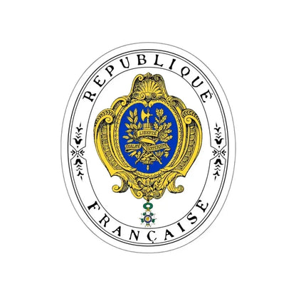Coat of arms of the French Republic (1905) STICKER Vinyl Die-Cut Decal 4 Inch - The Sticker Space