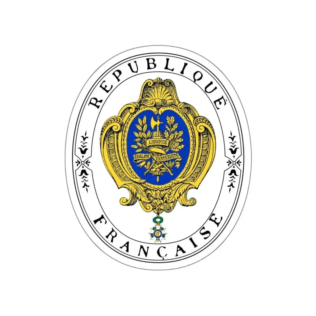 Coat of arms of the French Republic (1905) STICKER Vinyl Die-Cut Decal 5 Inch - The Sticker Space