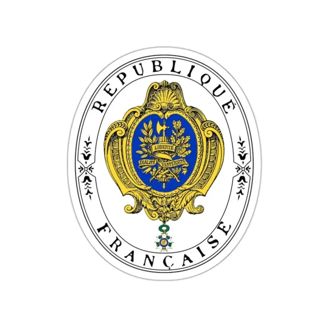 Coat of arms of the French Republic (1905) STICKER Vinyl Die-Cut Decal - The Sticker Space