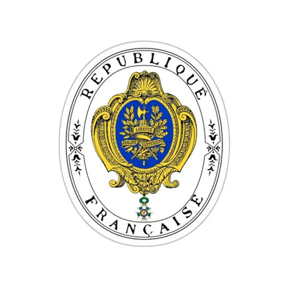 Coat of arms of the French Republic (1905) STICKER Vinyl Die-Cut Decal - The Sticker Space