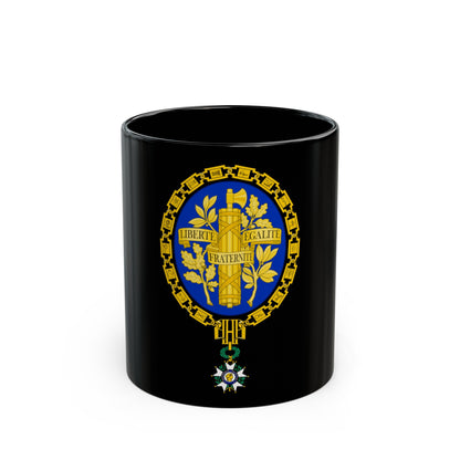 Coat of arms of the French Republic - Black Coffee Mug-11oz-The Sticker Space