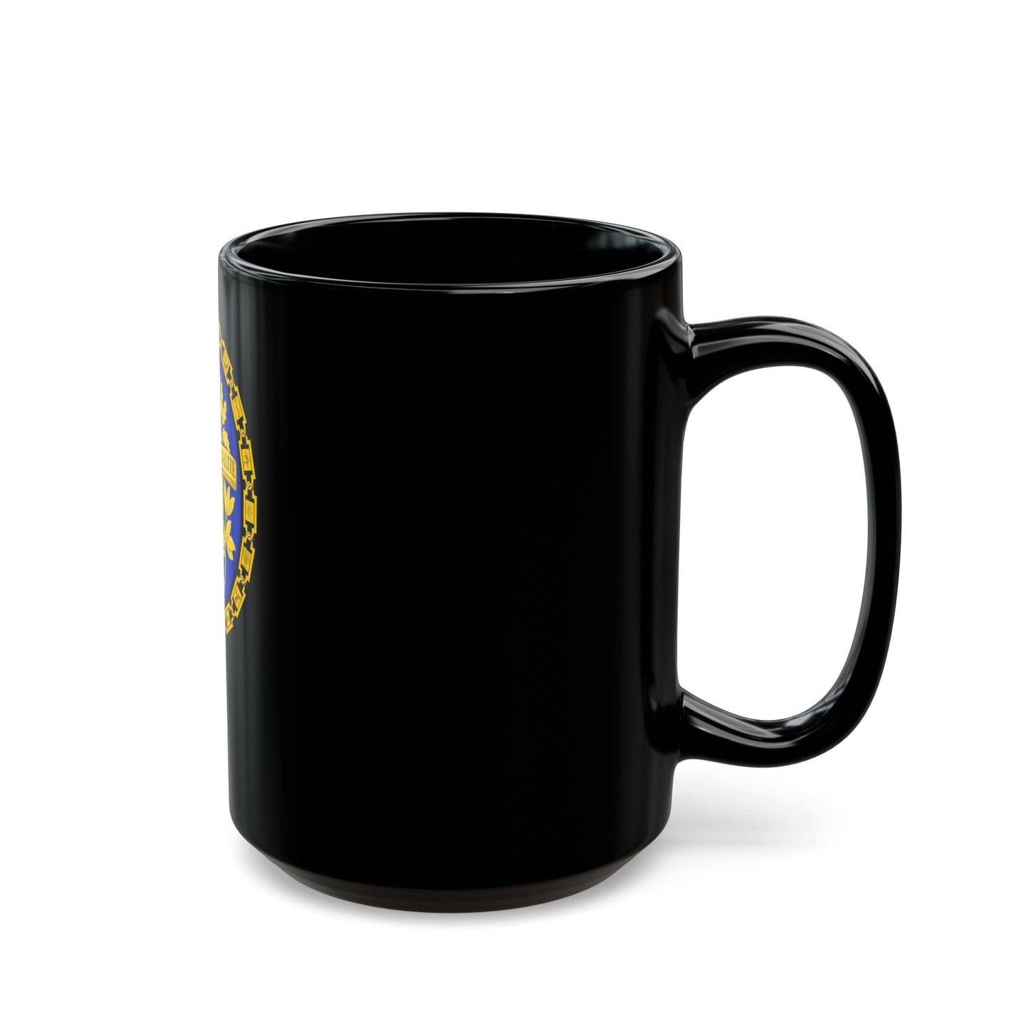 Coat of arms of the French Republic - Black Coffee Mug-The Sticker Space