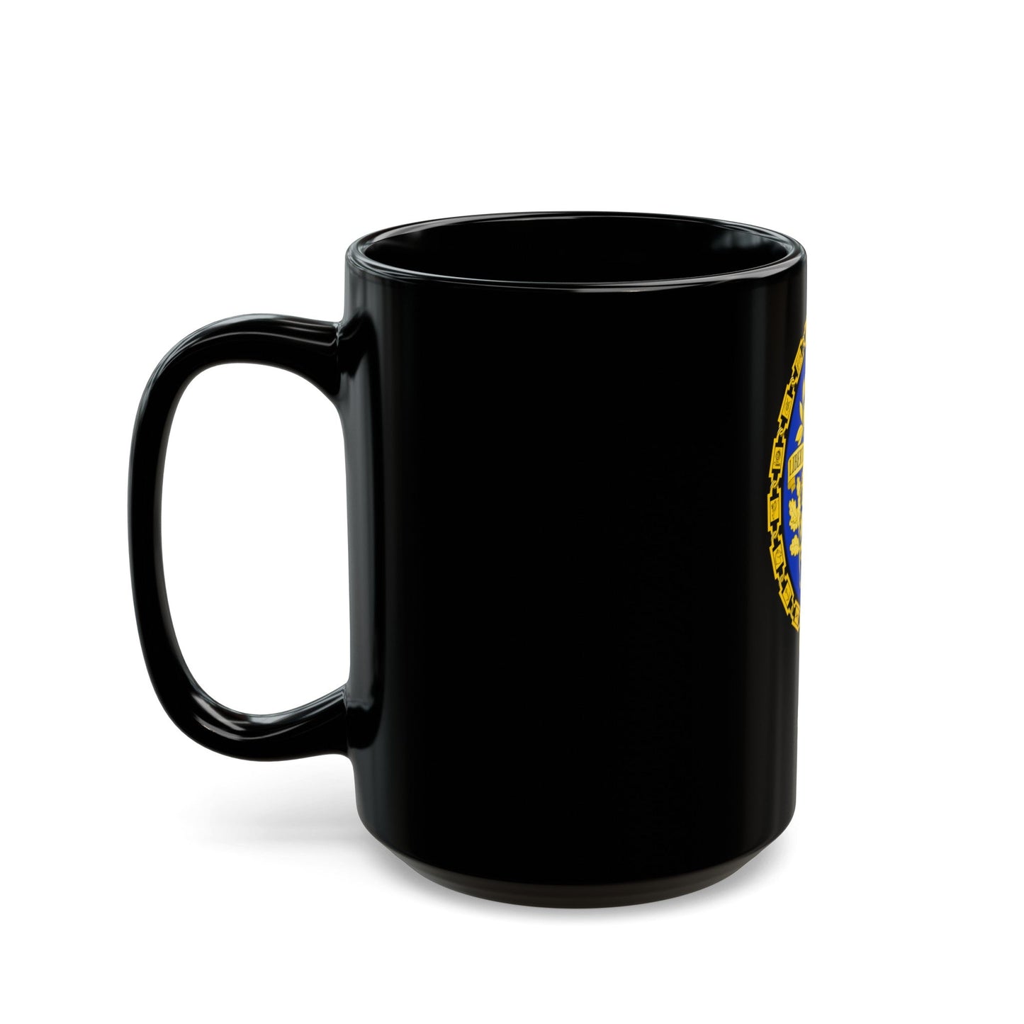 Coat of arms of the French Republic - Black Coffee Mug-The Sticker Space