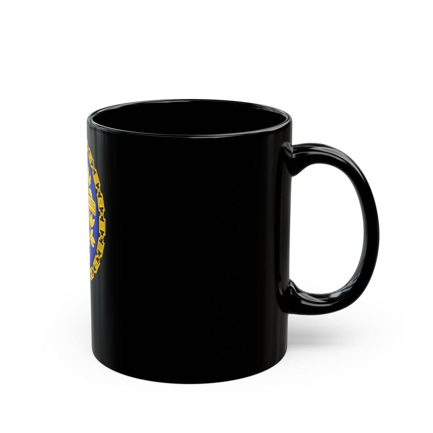 Coat of arms of the French Republic - Black Coffee Mug-The Sticker Space