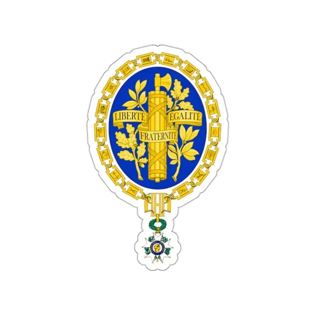 Coat of arms of the French Republic STICKER Vinyl Die-Cut Decal 2 Inch - The Sticker Space