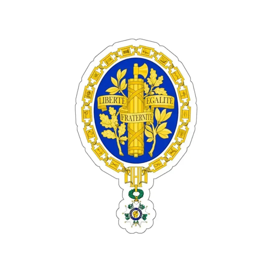 Coat of arms of the French Republic STICKER Vinyl Die-Cut Decal 4 Inch - The Sticker Space