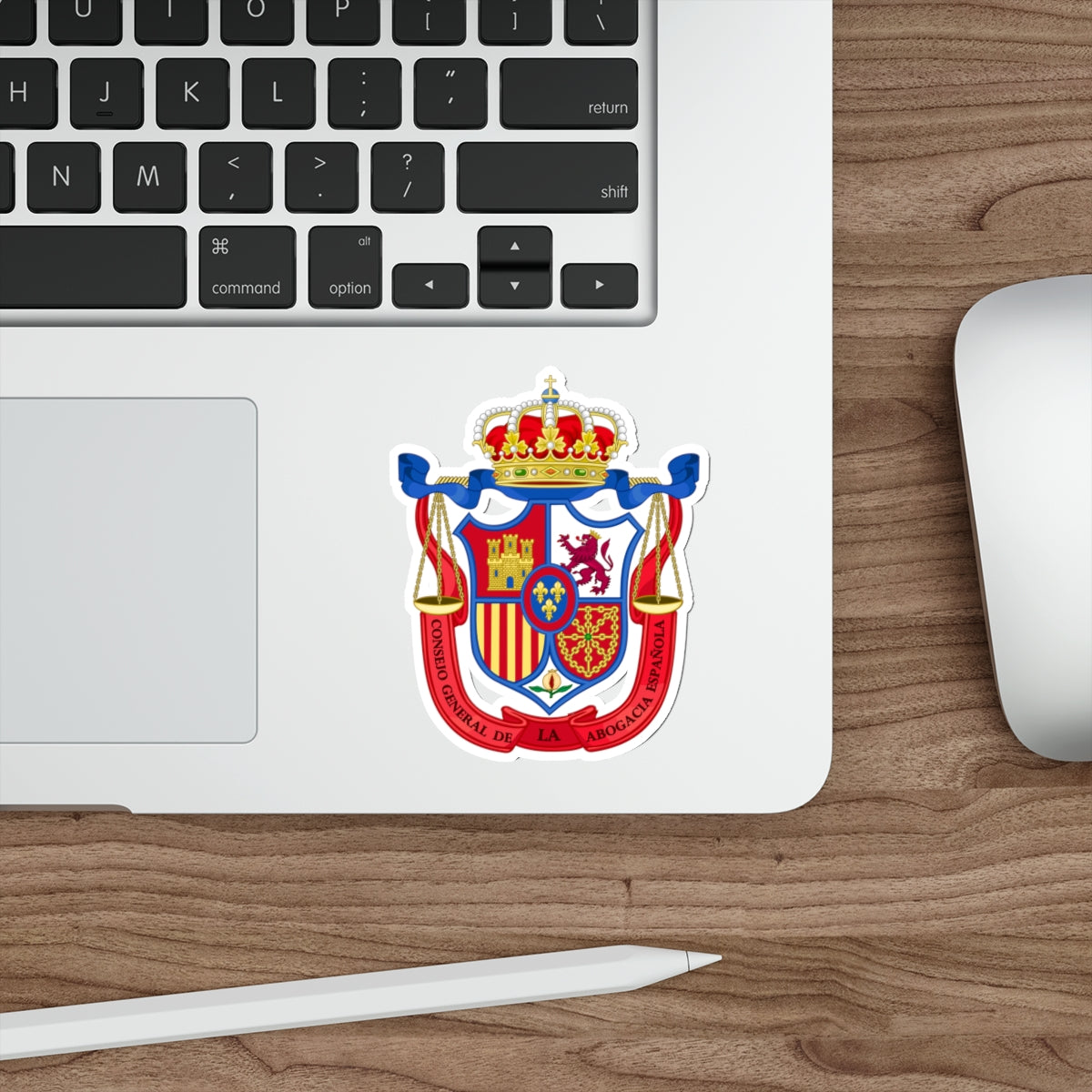 Coat of Arms of the General Council of Spanish Lawyers STICKER Vinyl Die-Cut Decal-The Sticker Space