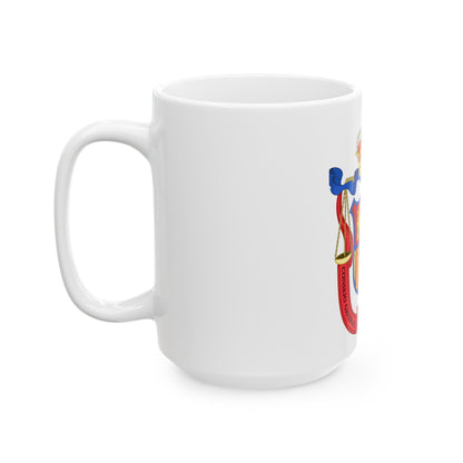 Coat of Arms of the General Council of Spanish Lawyers - White Coffee Mug-The Sticker Space