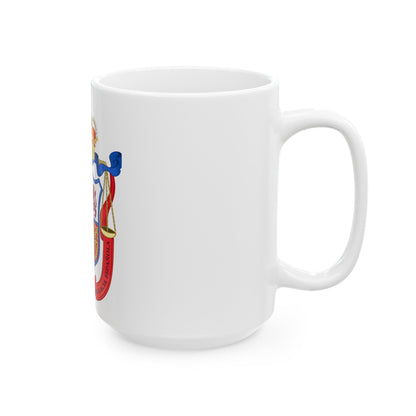 Coat of Arms of the General Council of Spanish Lawyers - White Coffee Mug-The Sticker Space