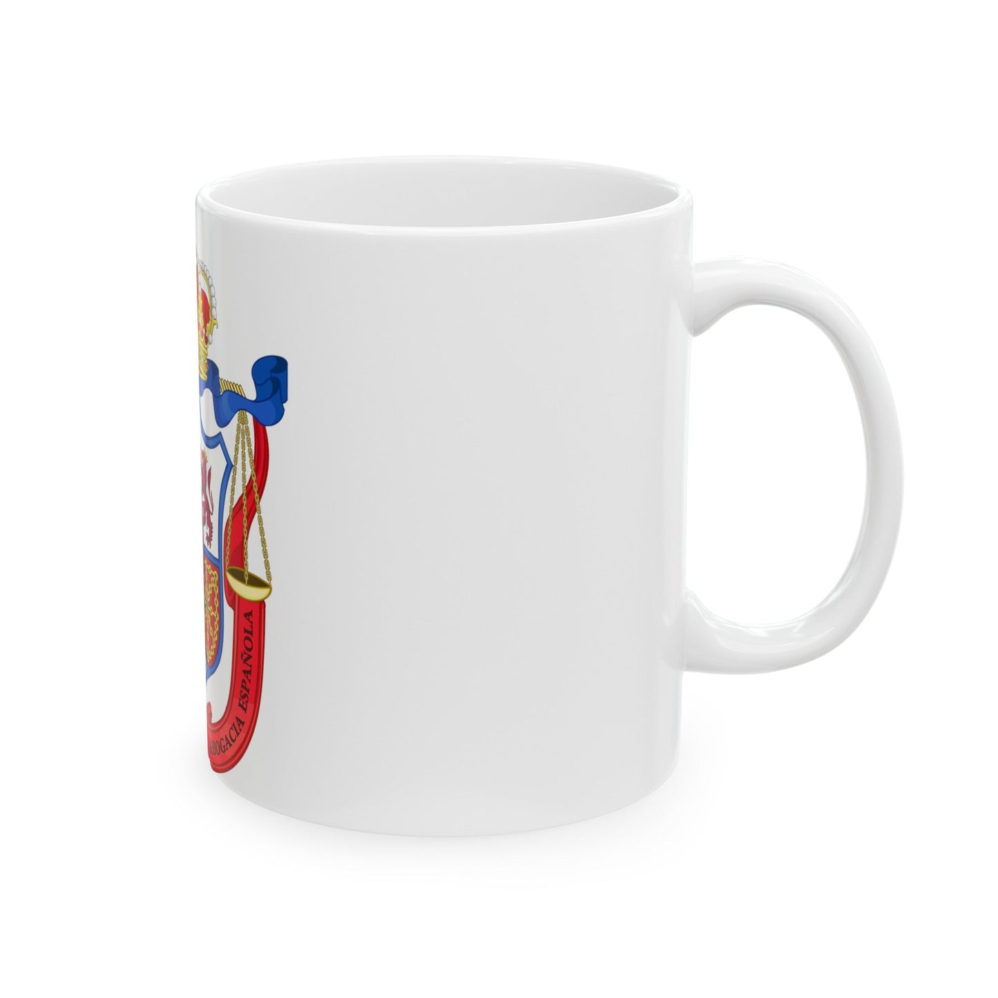 Coat of Arms of the General Council of Spanish Lawyers - White Coffee Mug-The Sticker Space