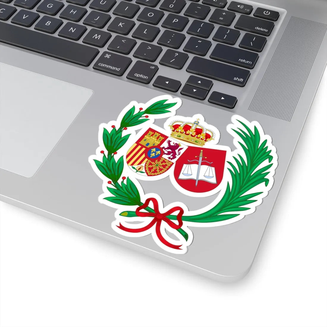 Coat of Arms of the General Council of Spanish Solicitors (Spain) (Coat of Arms) STICKER Vinyl Kiss-Cut Decal - The Sticker Space