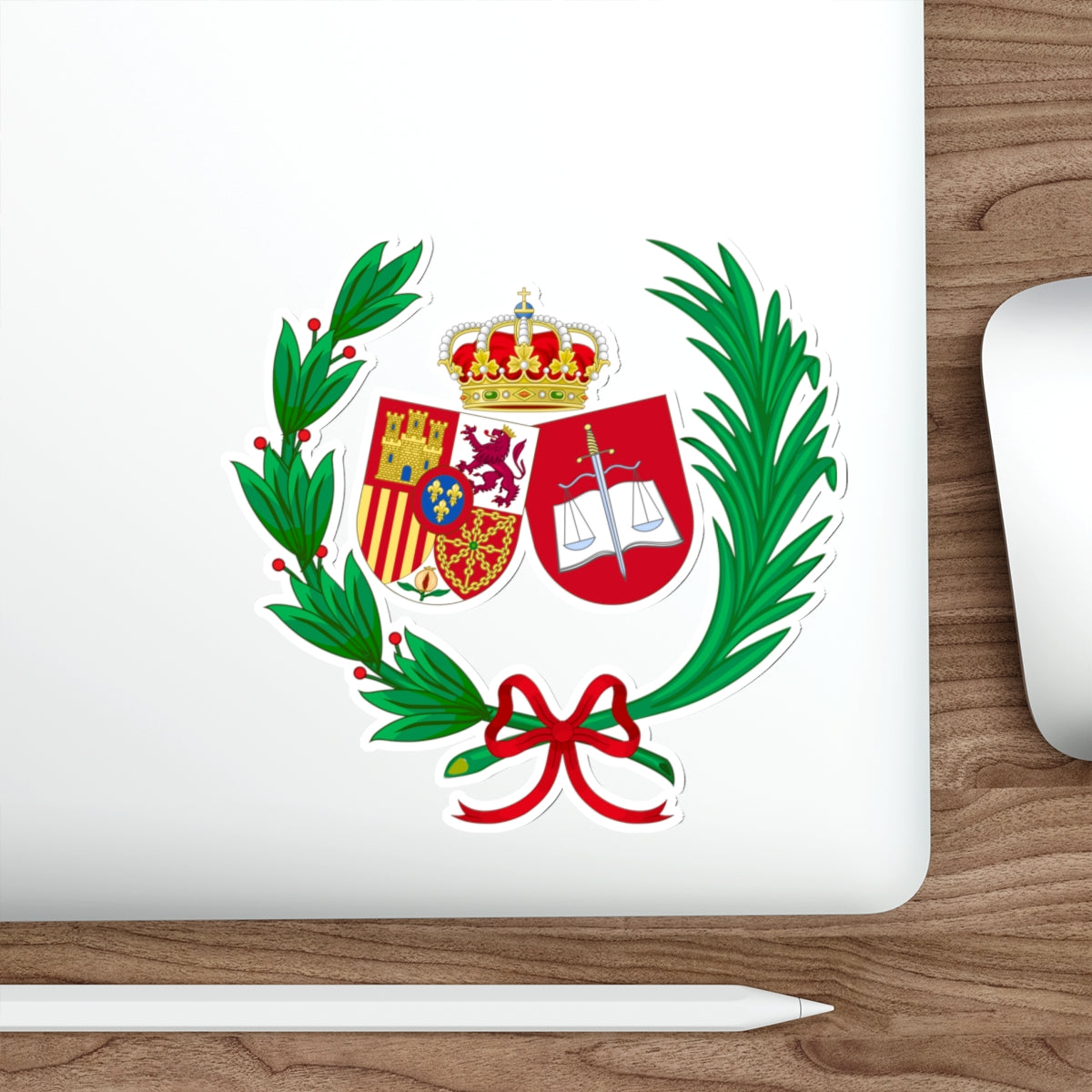 Coat of Arms of the General Council of Spanish Solicitors STICKER Vinyl Die-Cut Decal-The Sticker Space