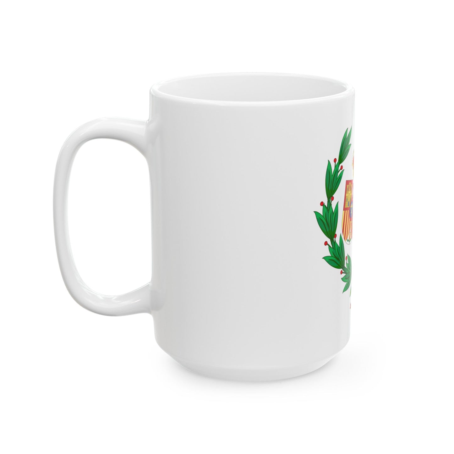 Coat of Arms of the General Council of Spanish Solicitors - White Coffee Mug-The Sticker Space