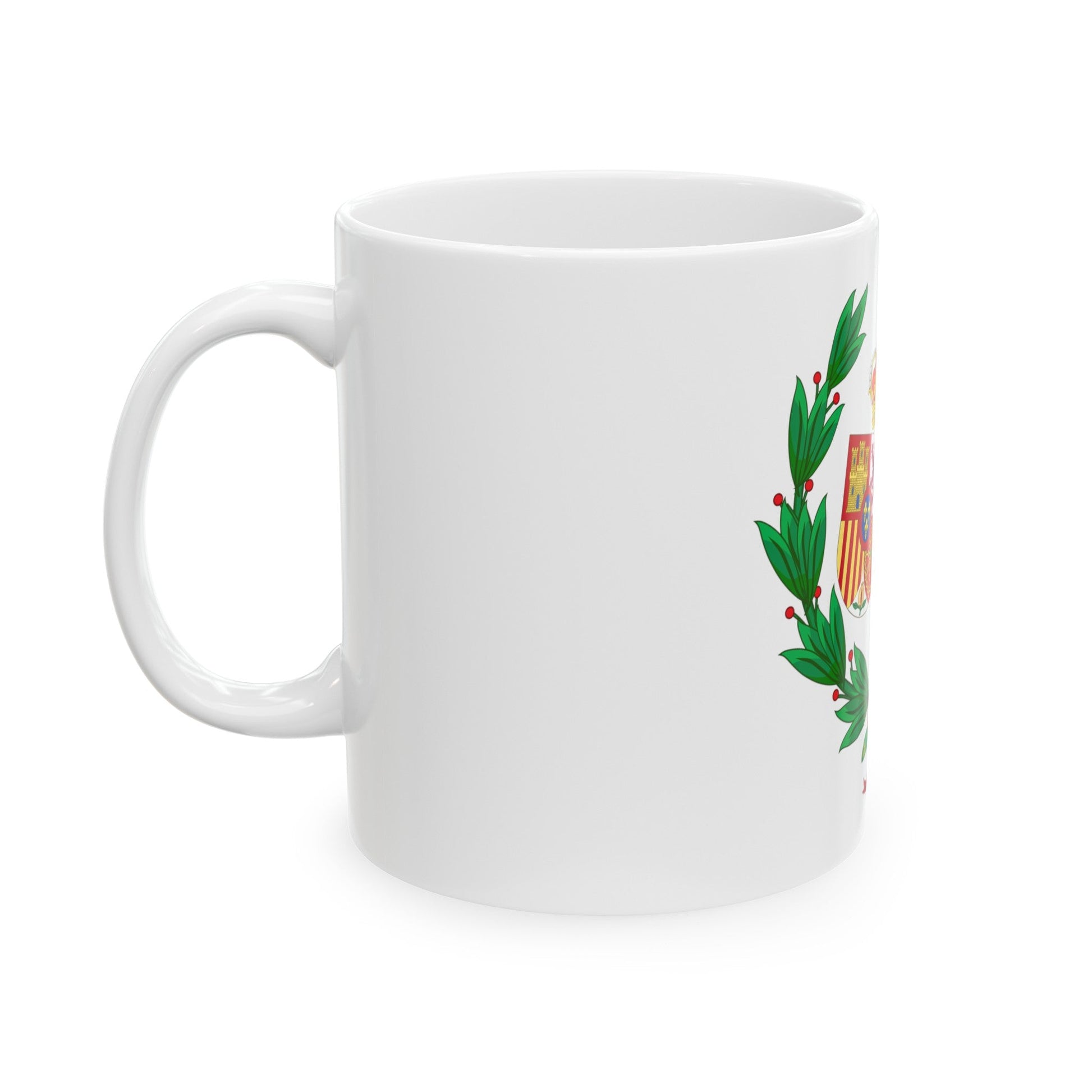 Coat of Arms of the General Council of Spanish Solicitors - White Coffee Mug-The Sticker Space