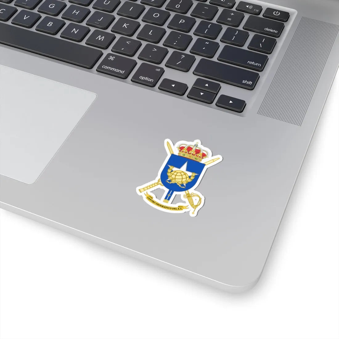 Coat of Arms of the Geography Centre of the Spanish Army (Spain) (Coat of Arms) STICKER Vinyl Kiss-Cut Decal - The Sticker Space