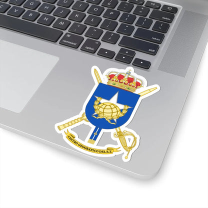 Coat of Arms of the Geography Centre of the Spanish Army (Spain) (Coat of Arms) STICKER Vinyl Kiss-Cut Decal - The Sticker Space