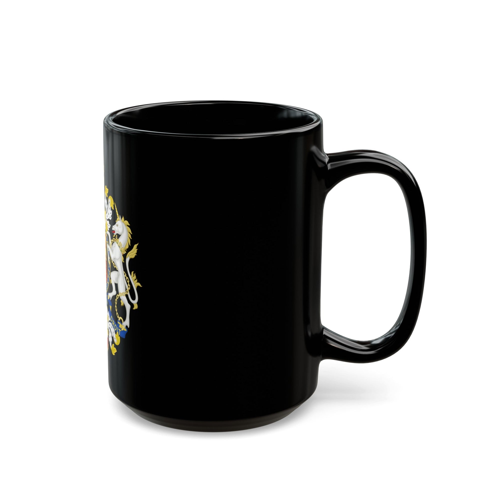 Coat of Arms of the Government of Gibraltar - Black Coffee Mug-The Sticker Space