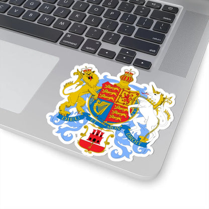 Coat of arms of the Government of Gibraltar (Spain) (Coat of Arms) STICKER Vinyl Kiss-Cut Decal - The Sticker Space