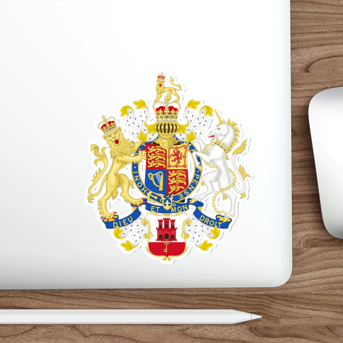 Coat of Arms of the Government of Gibraltar STICKER Vinyl Die-Cut Decal-The Sticker Space