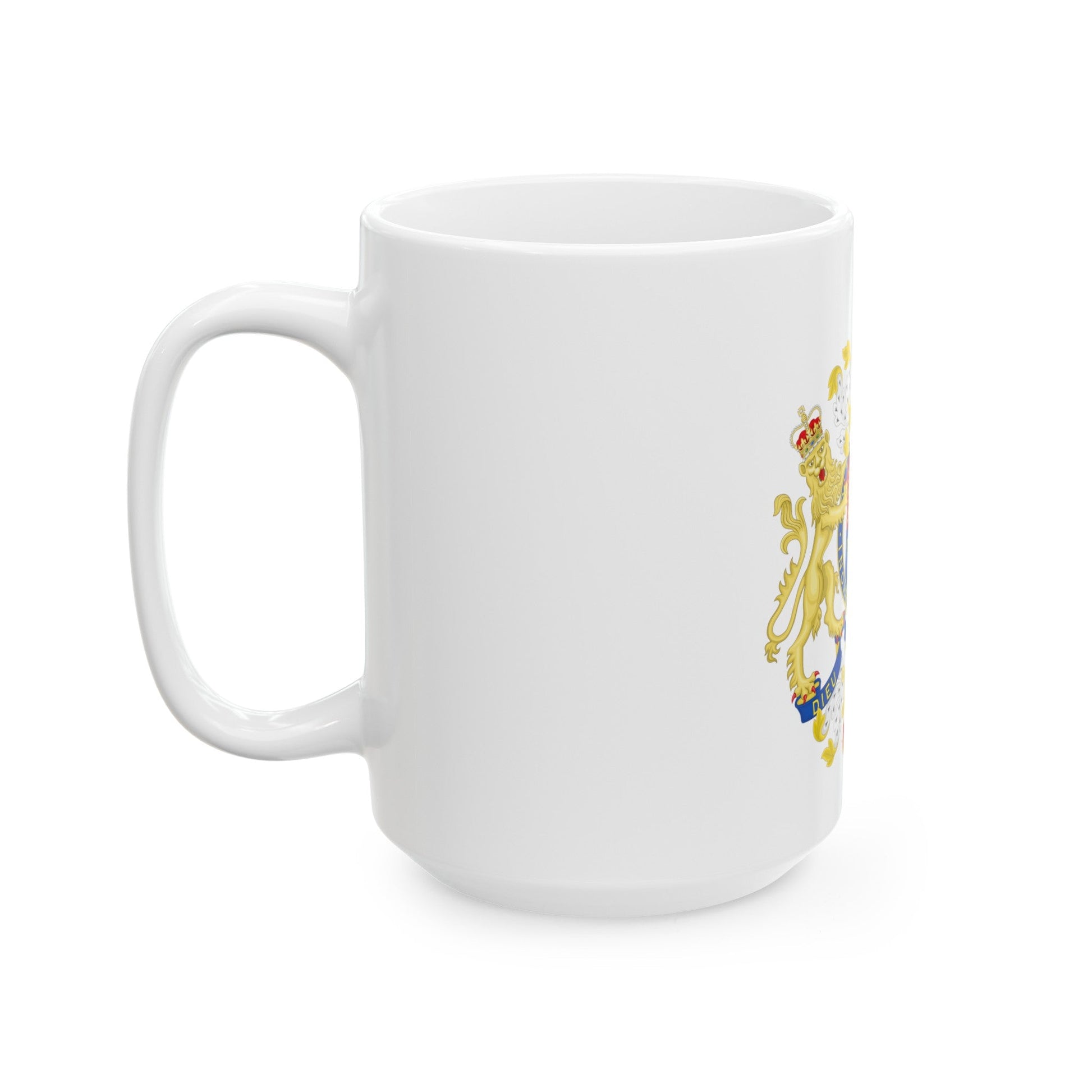 Coat of Arms of the Government of Gibraltar - White Coffee Mug-The Sticker Space