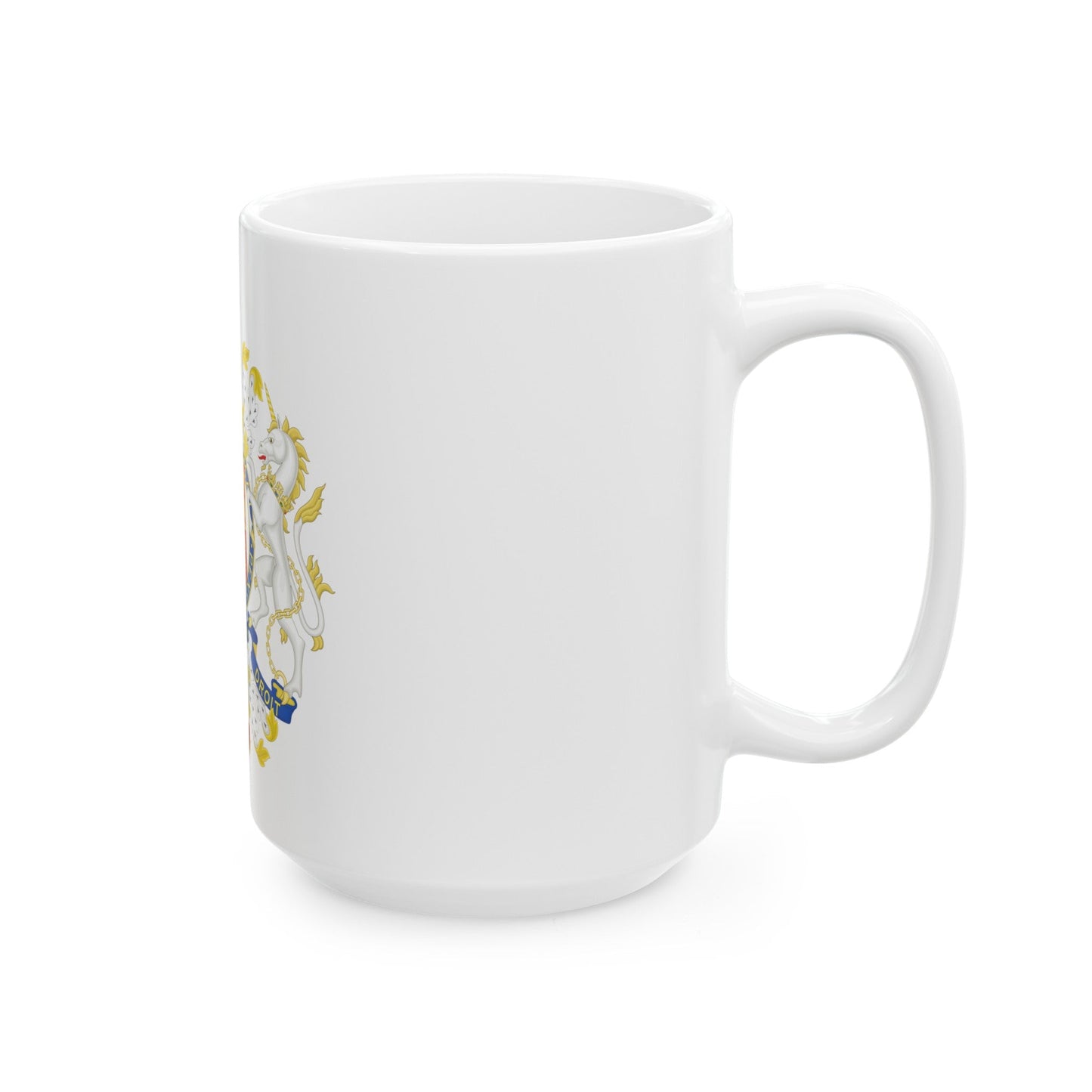 Coat of Arms of the Government of Gibraltar - White Coffee Mug-The Sticker Space