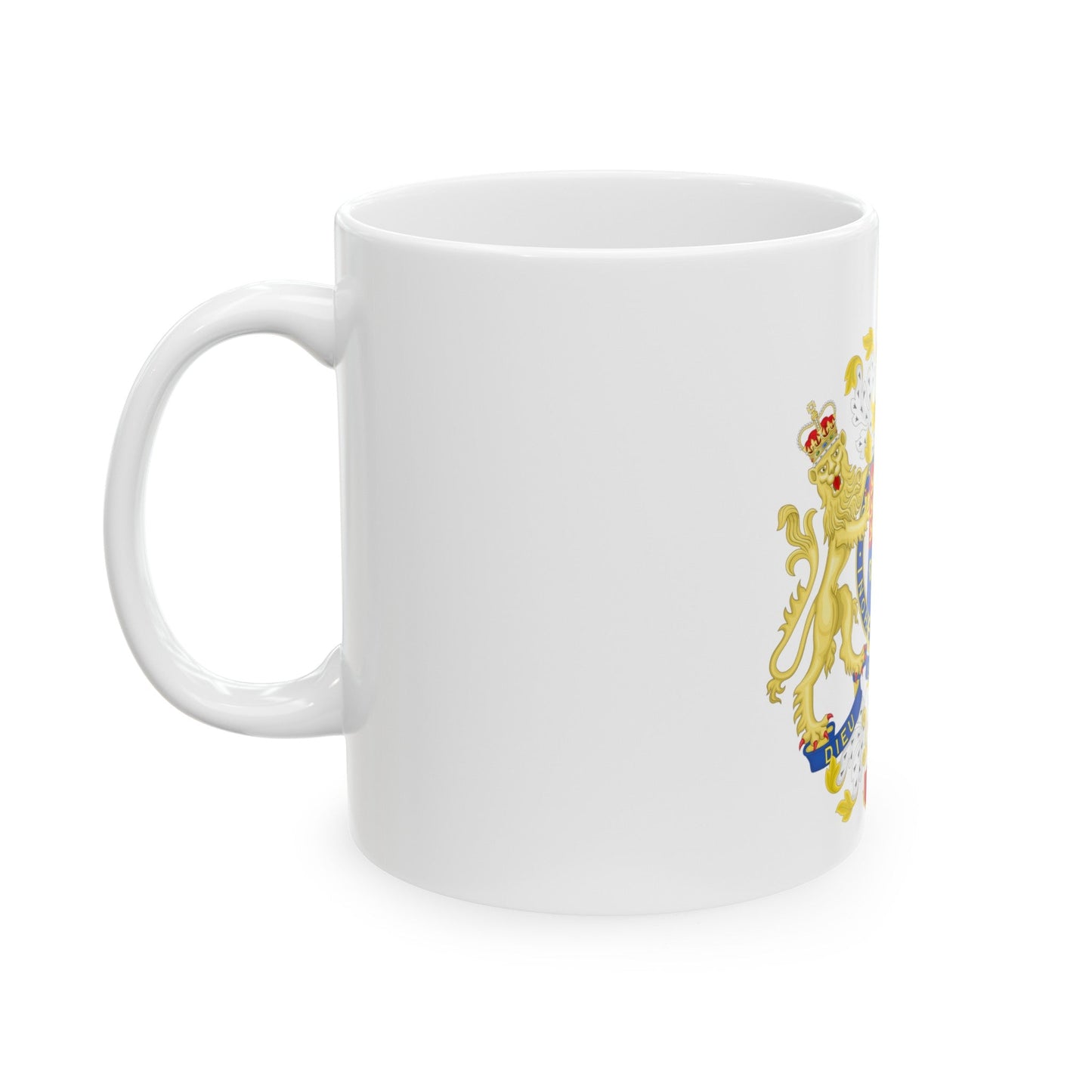 Coat of Arms of the Government of Gibraltar - White Coffee Mug-The Sticker Space