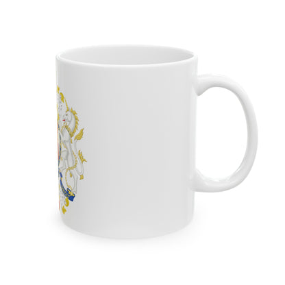 Coat of Arms of the Government of Gibraltar - White Coffee Mug-The Sticker Space