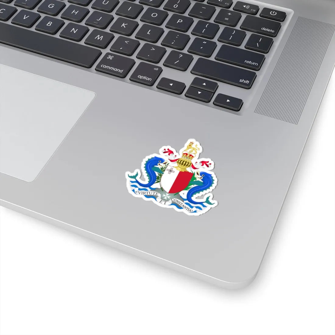 Coat of arms of the Governor-General of Malta 1964-1974 (Malta) (Coat of Arms) STICKER Vinyl Kiss-Cut Decal - The Sticker Space