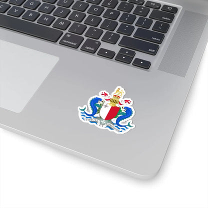 Coat of arms of the Governor-General of Malta 1964-1974 (Malta) (Coat of Arms) STICKER Vinyl Kiss-Cut Decal - The Sticker Space