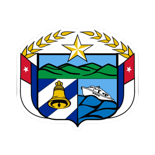 Coat of arms of the Granma Province (Cuba) (Coat of Arms) STICKER Vinyl Kiss-Cut Decal 2 Inch White - The Sticker Space