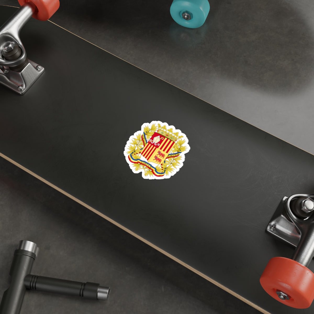 Coat of Arms of the high authorities of Andorra STICKER Vinyl Die-Cut Decal-The Sticker Space