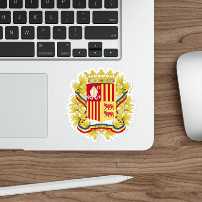 Coat of Arms of the high authorities of Andorra STICKER Vinyl Die-Cut Decal-The Sticker Space