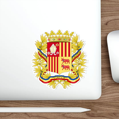 Coat of Arms of the high authorities of Andorra STICKER Vinyl Die-Cut Decal-The Sticker Space