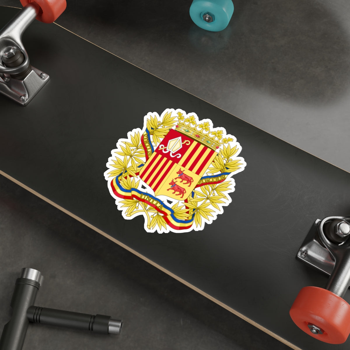 Coat of Arms of the high authorities of Andorra STICKER Vinyl Die-Cut Decal-The Sticker Space