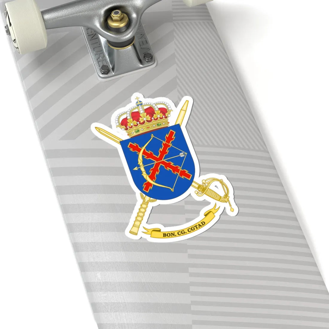 Coat of Arms of the High Readiness Land Headquarters Battalion (Spain) (Coat of Arms) STICKER Vinyl Kiss-Cut Decal - The Sticker Space