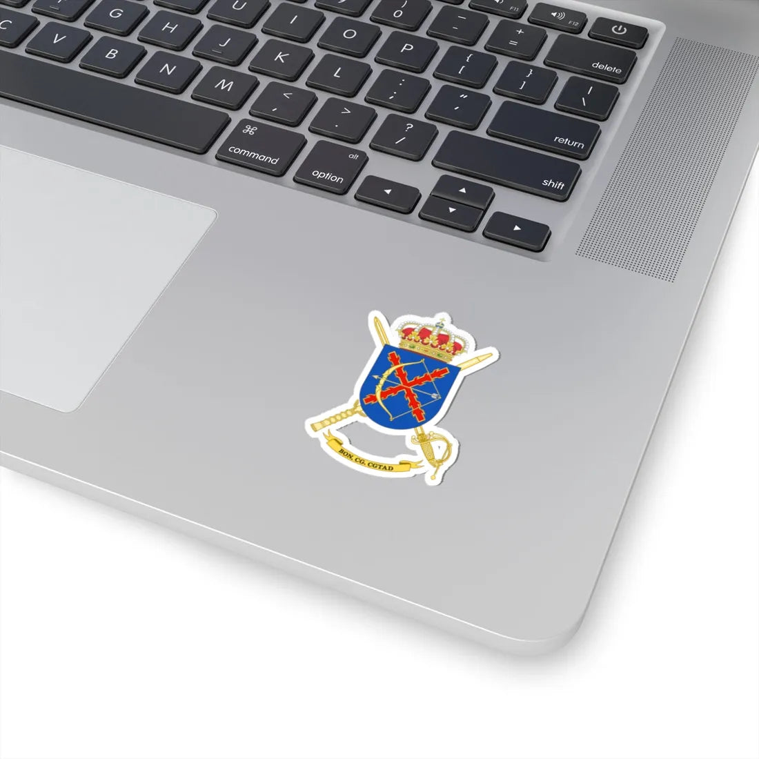 Coat of Arms of the High Readiness Land Headquarters Battalion (Spain) (Coat of Arms) STICKER Vinyl Kiss-Cut Decal - The Sticker Space