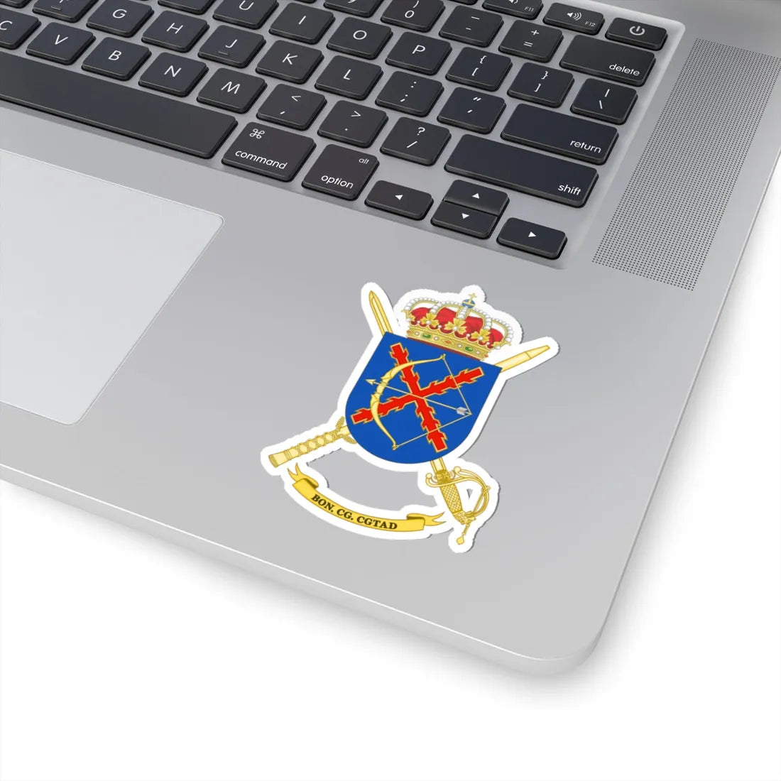 Coat of Arms of the High Readiness Land Headquarters Battalion (Spain) (Coat of Arms) STICKER Vinyl Kiss-Cut Decal - The Sticker Space