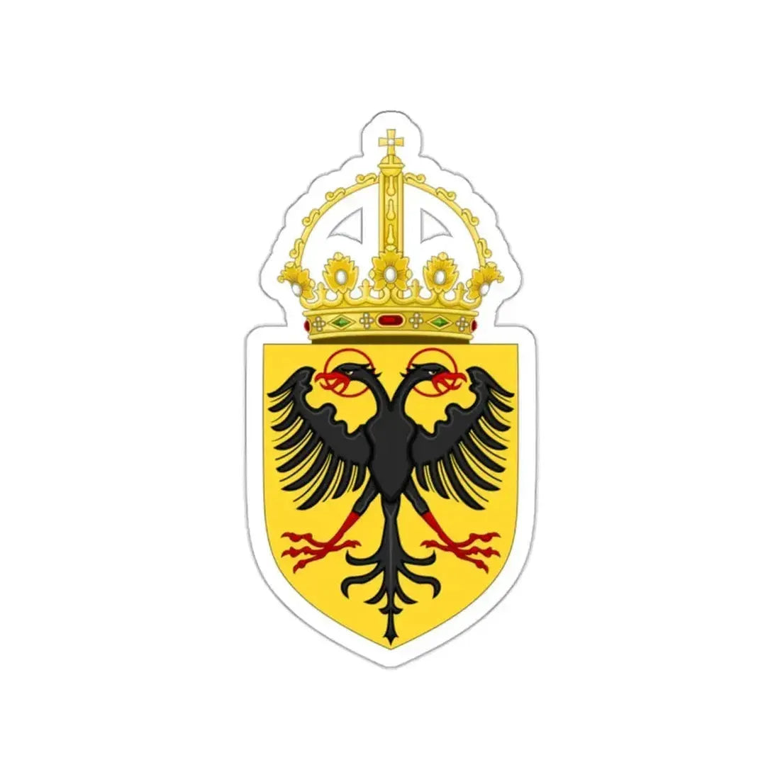 Coat of Arms of the Holy Roman Emperor (1433-1450) STICKER Vinyl Die-Cut Decal 2 Inch - The Sticker Space