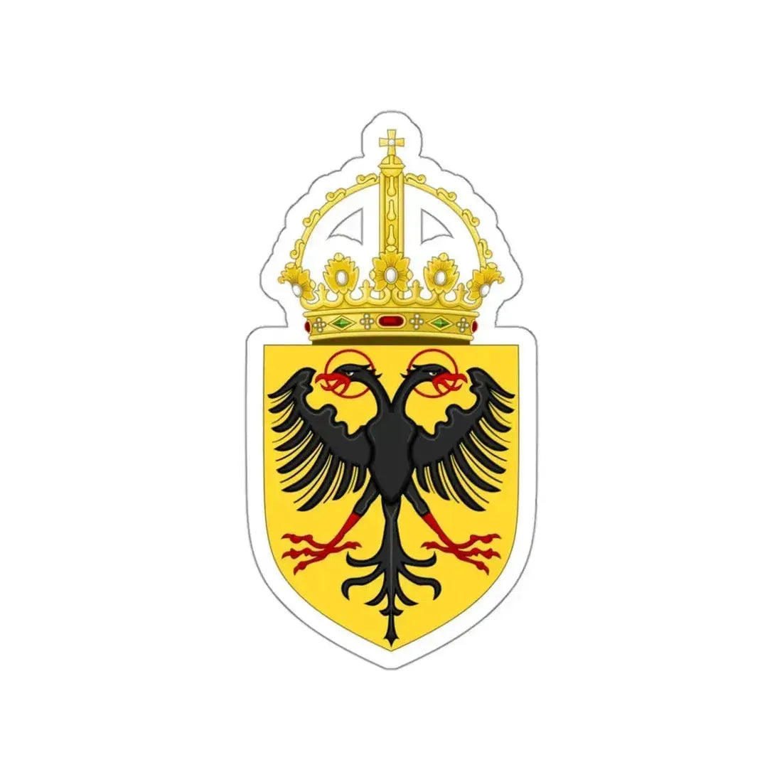 Coat of Arms of the Holy Roman Emperor (1433-1450) STICKER Vinyl Die-Cut Decal 3 Inch - The Sticker Space