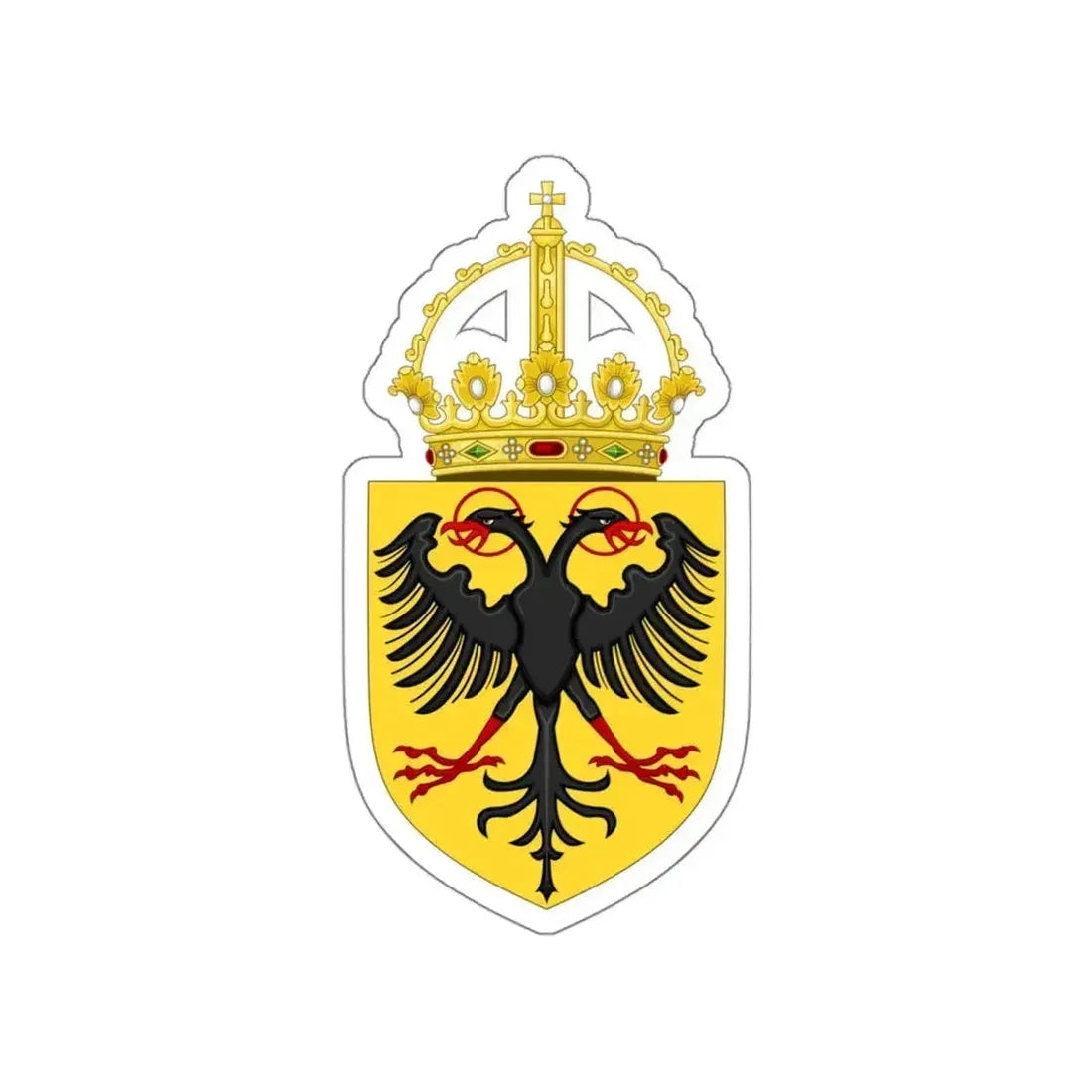 Coat of Arms of the Holy Roman Emperor (1433-1450) STICKER Vinyl Die-Cut Decal 5 Inch - The Sticker Space