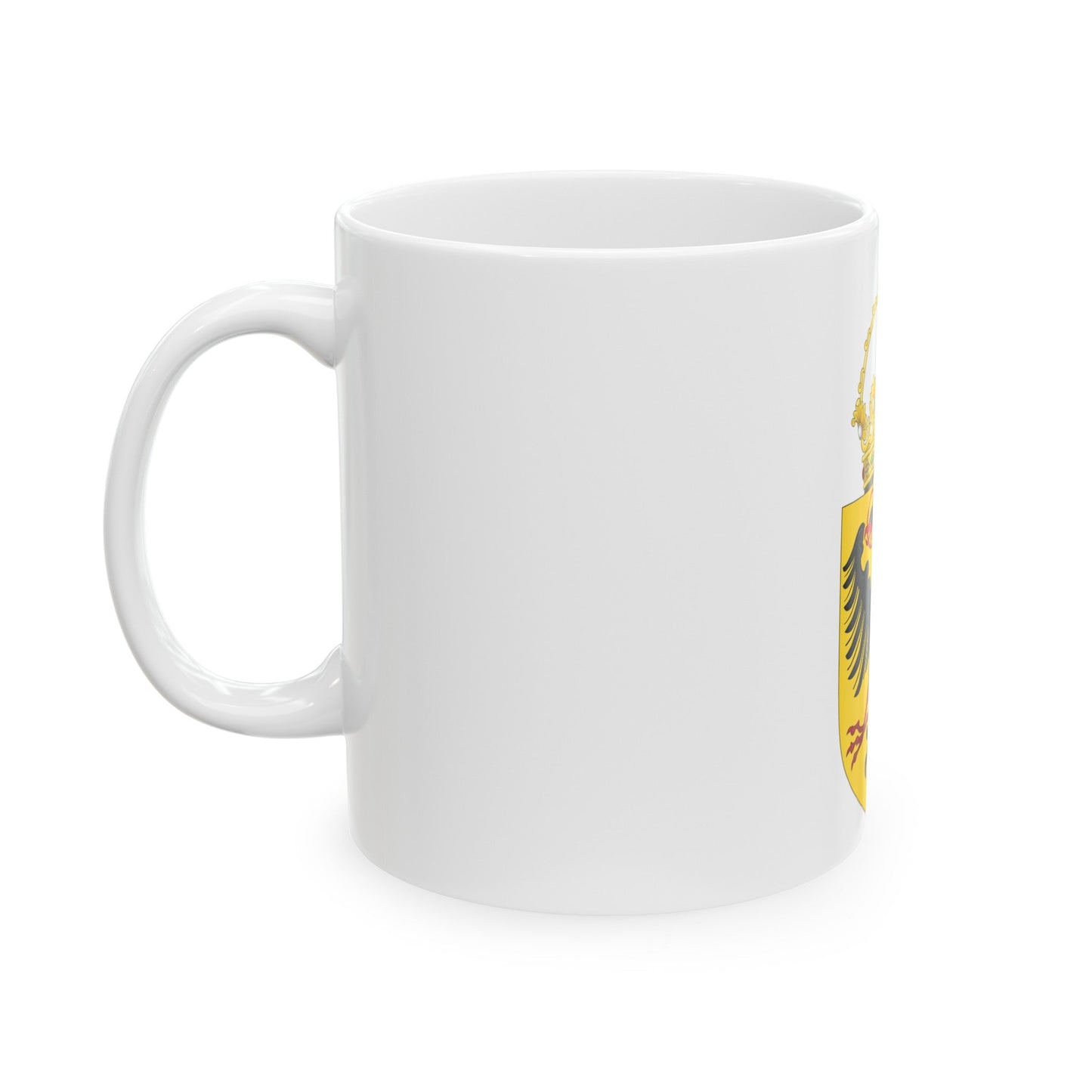 Coat of Arms of the Holy Roman Emperor (1433-1450) - White Coffee Mug-The Sticker Space