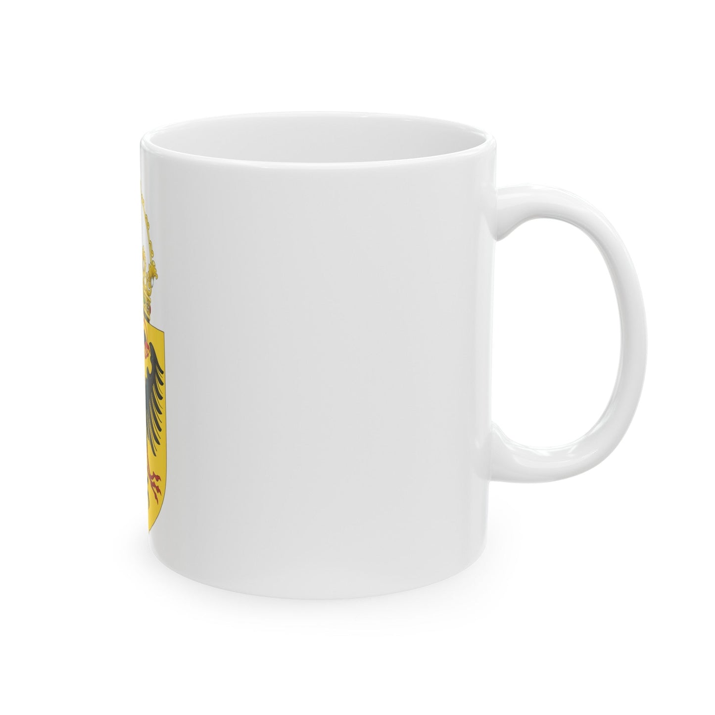 Coat of Arms of the Holy Roman Emperor (1433-1450) - White Coffee Mug-The Sticker Space