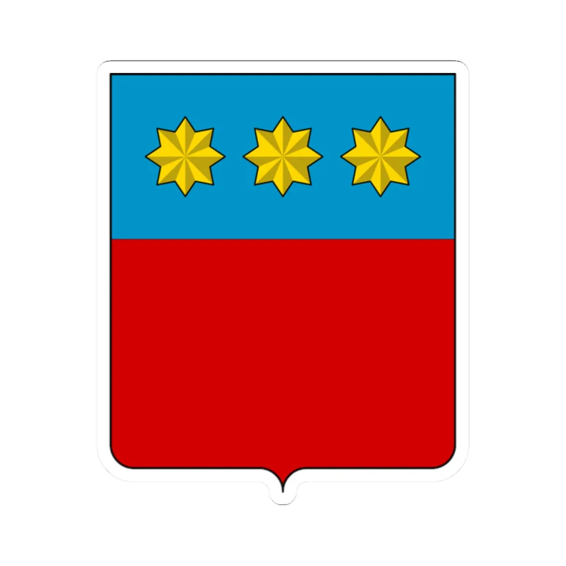 Coat of arms of the House of Agostini (Italy) (Coat of Arms) STICKER Vinyl Kiss-Cut Decal 2 Inch White - The Sticker Space