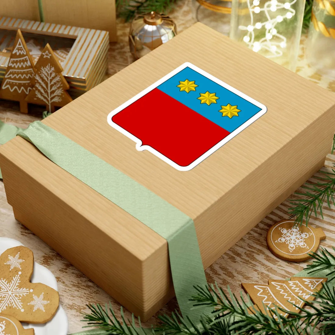 Coat of arms of the House of Agostini (Italy) (Coat of Arms) STICKER Vinyl Kiss-Cut Decal - The Sticker Space