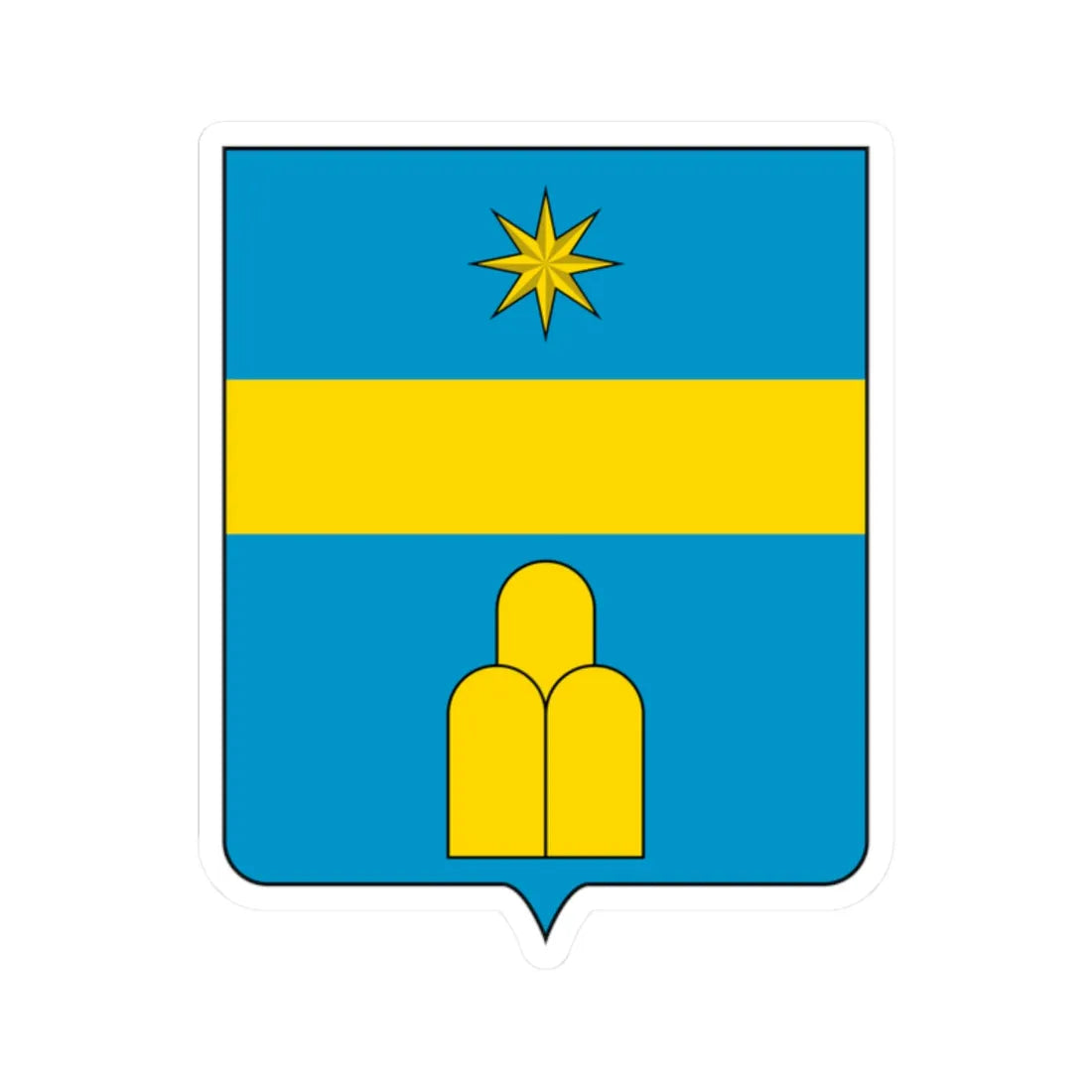 Coat of arms of the House of Albani (Italy) (Coat of Arms) STICKER Vinyl Kiss-Cut Decal 2 Inch White - The Sticker Space