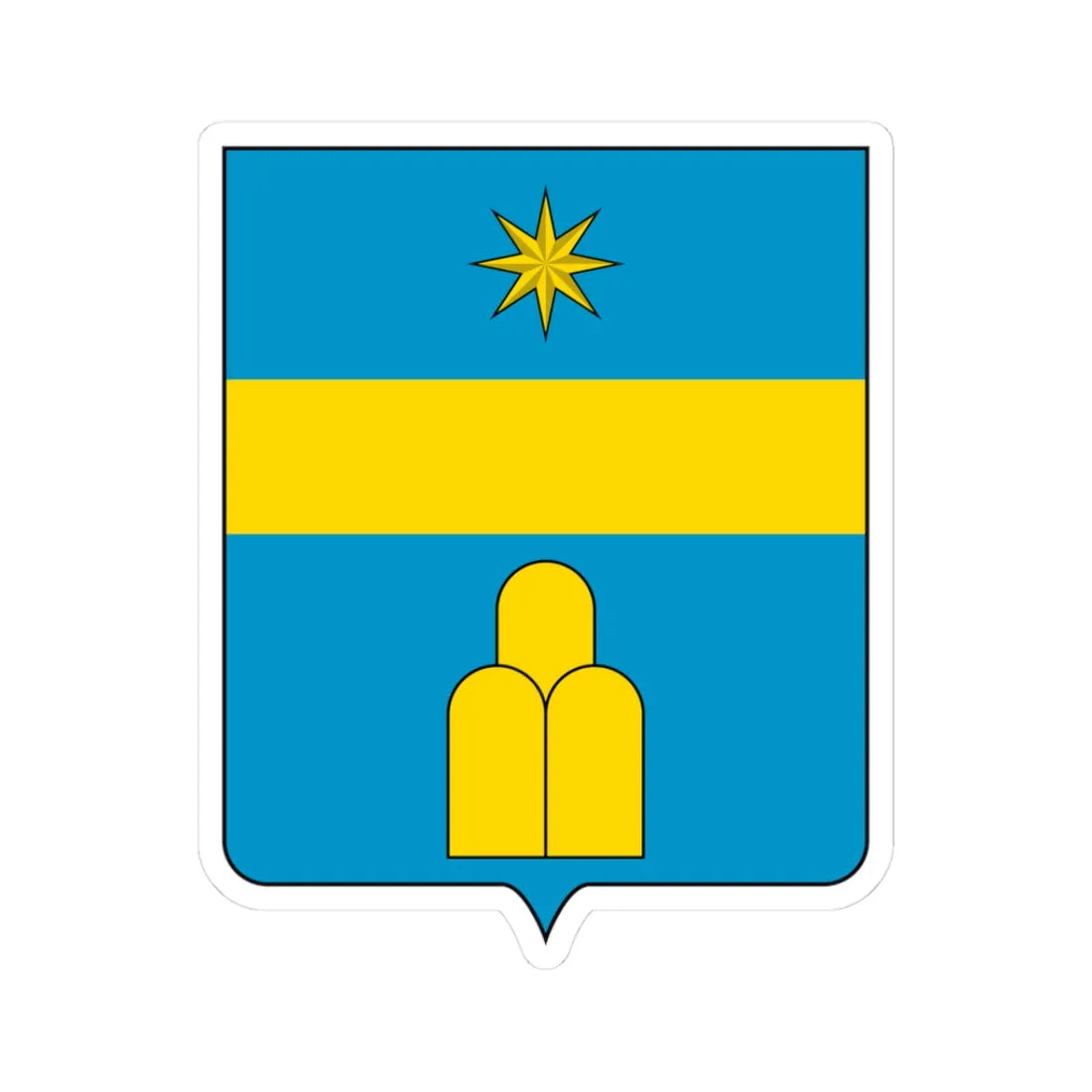 Coat of arms of the House of Albani (Italy) (Coat of Arms) STICKER Vinyl Kiss-Cut Decal 3 Inch White - The Sticker Space