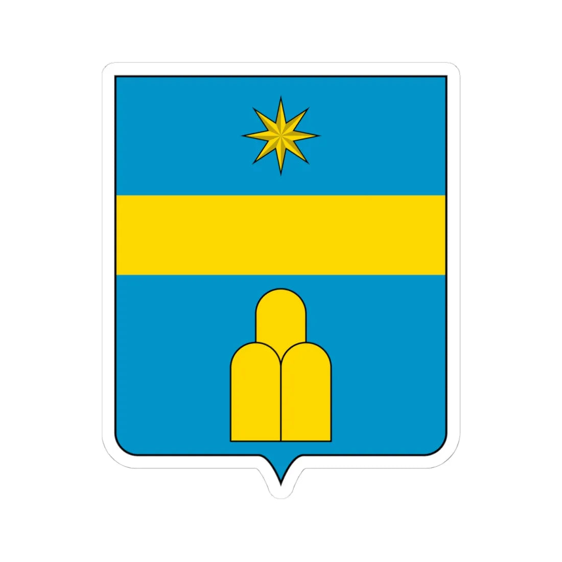 Coat of arms of the House of Albani (Italy) (Coat of Arms) STICKER Vinyl Kiss-Cut Decal 4 Inch White - The Sticker Space